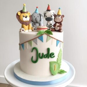 Animal theme cake