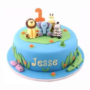 Animal theme cake