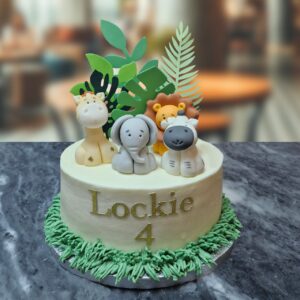 Animal theme cake